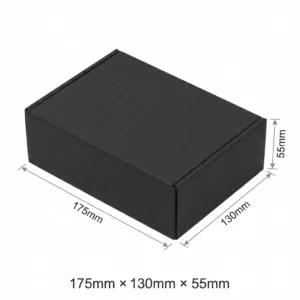 175x130x55mm - Black, Single Wall, 25/Piece