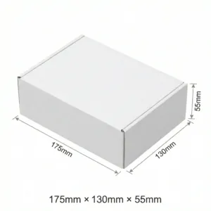 175x130x55mm - White, Single Wall, 25/Piece