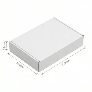 220x145x35mm - White, Single Wall, 25/Piece