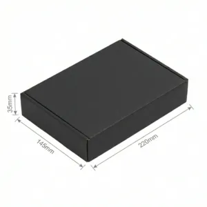 A5 Mailing Boxes - Black, 50 Pcs/Carton, Single Wall, 220x145x35mm