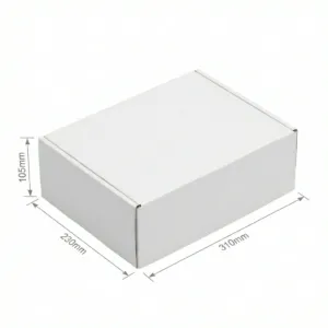 310x230x105mm - White, Single Wall, 25/Piece