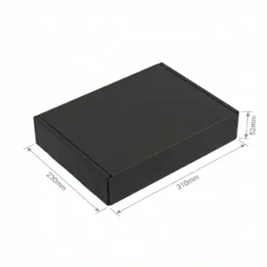 310x230x52mm - Black, Single Wall, 25/Piece