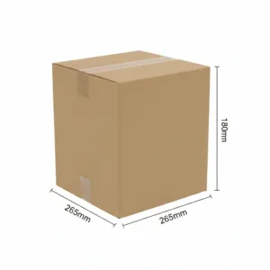 265x265x180mm - Kraft, Double Wall, 10/Piece