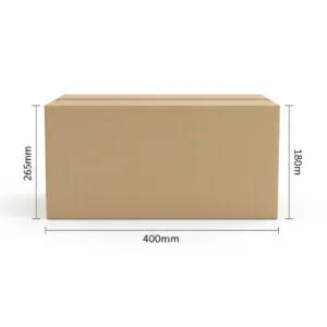 400x265x180mm - Kraft, Double Wall, 10/Piece