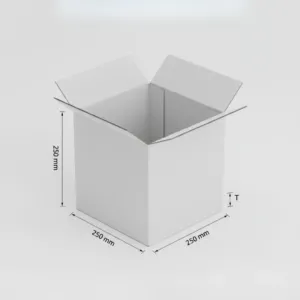 Cubical Boxes - White, 50 Pcs/Carton, Single Wall, 250x250x250mm