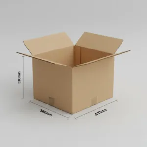 Moving Boxes - Kraft, 50 Pcs/Carton, Double Wall, 510x400x360mm
