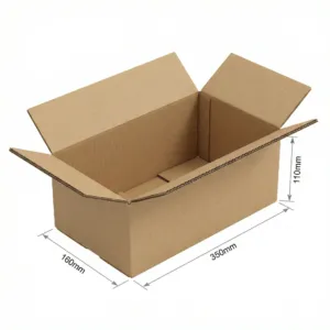 Heavy Duty Cardboard Boxes - Kraft, 50 Pcs/Carton, Double Wall, 350X160X110mm