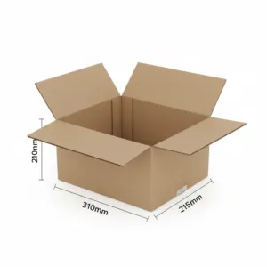 A4 Mailing Boxes - Kraft, 50 Pcs/Carton, Single Wall, 310x215x210mm