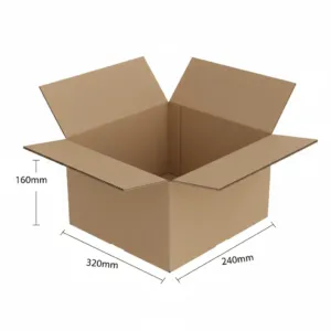 A4 Mailing Boxes - Kraft, 50 Pcs/Carton, Single Wall, 320x240x160mm