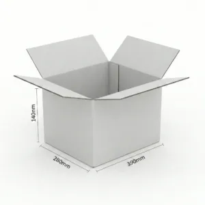 Australia Post Mailing Boxes - RSC, 390x280x140mm, White, 50 Pcs/Carton, Single Wall