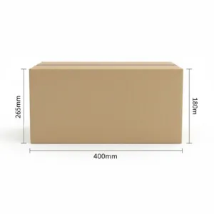 Heavy Duty Cardboard Boxes - Kraft, 50 Pcs/Carton, Double Wall, 400X265X180mm