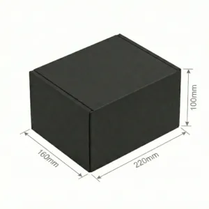 Die Cut Mailing Boxes - Black, 50 Pcs/Carton, Single Wall